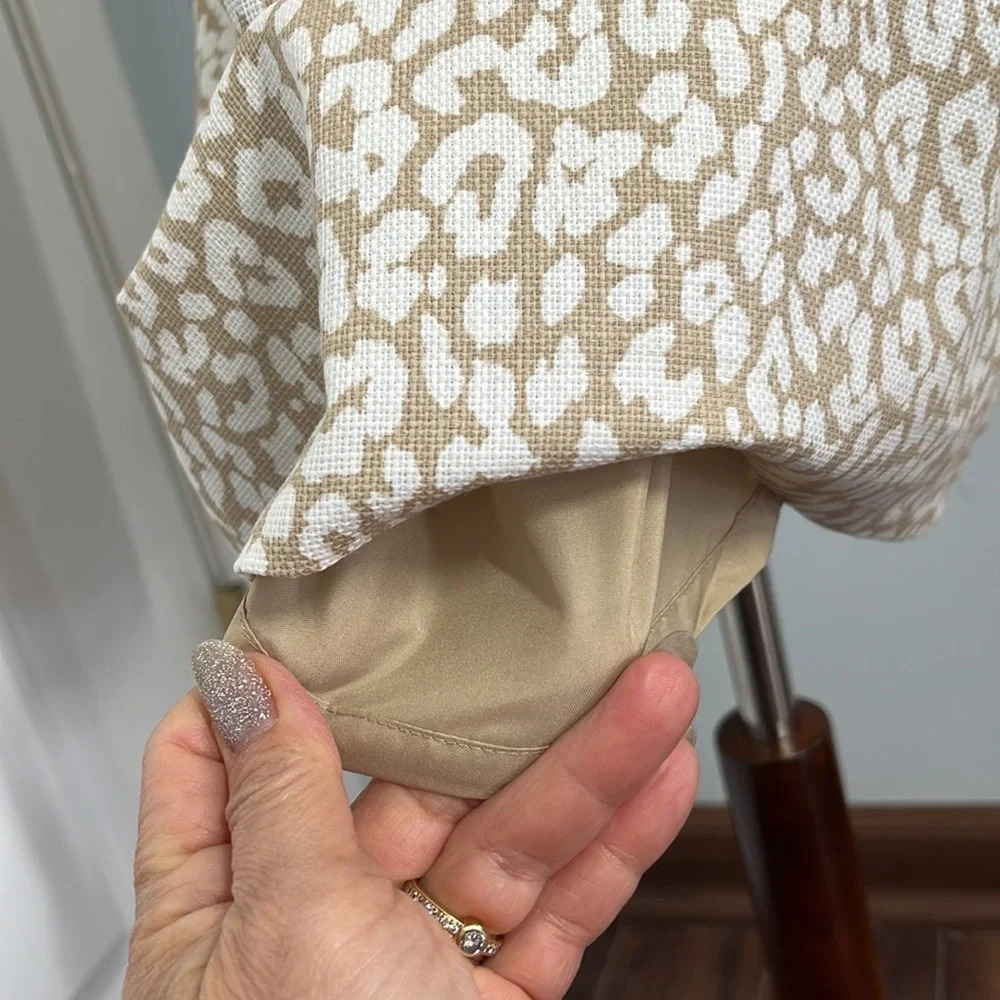J.Crew Factory 100% cotton animal print midi dress size 6 - Picture 7 of 7